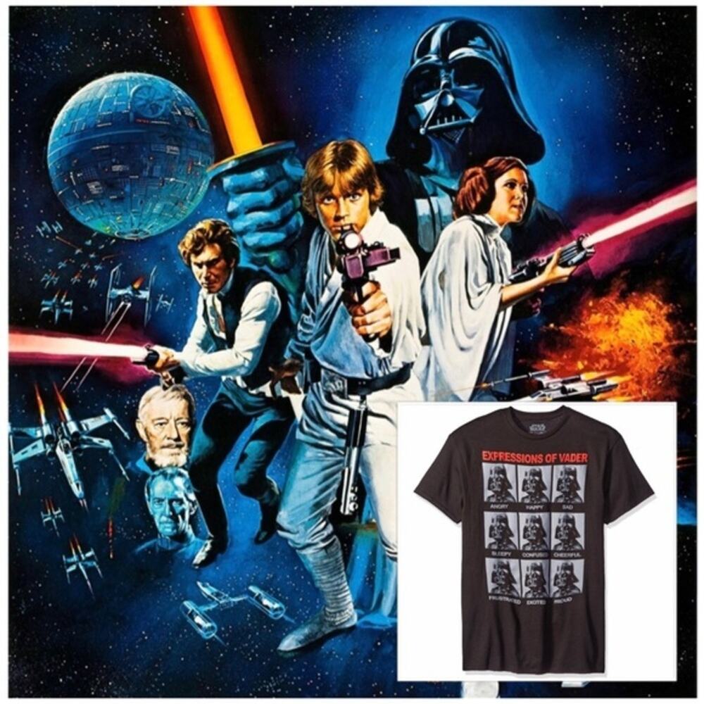 NEW Star Wars Darth Vader T-shirt NWOT Officially Licensed Nerdcore
